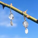 Σκουλαρίκια με Ρουτίλιο χαλαζία και πουλια από ασήμι 925